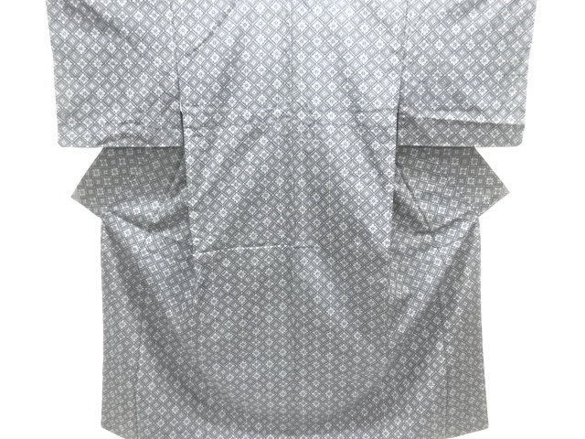 花菱模様織り出し西陣伝承紬着物